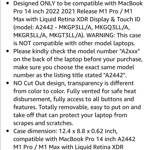 New! MOSISO Plastic Hard Shell Case compatible with MacBook Pro 14”, Clear Pink - Picture 12 of 16